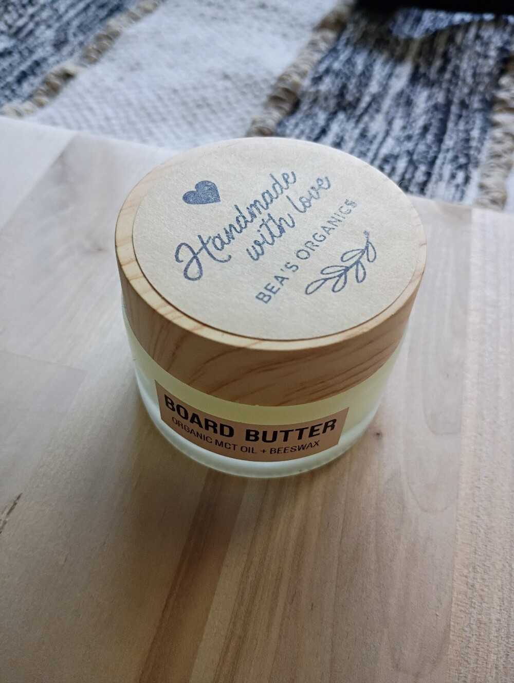 Board Butter – Natural Nontoxic Cutting Board Cream 2oz MCT Oil And Beeswax